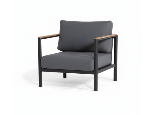 Colorado Lounge Armchair (Charcoal)