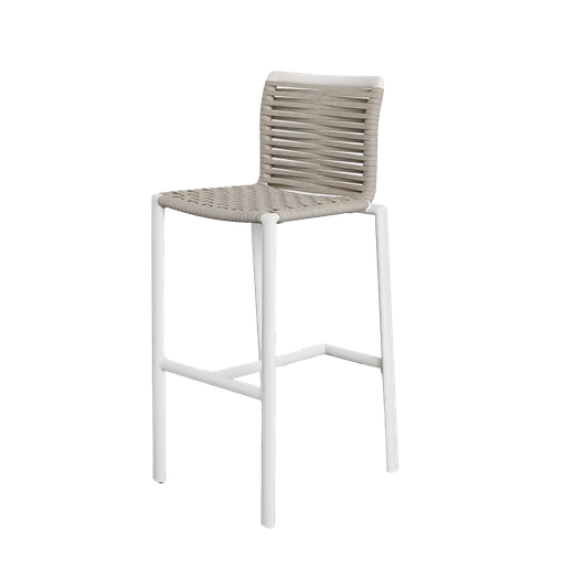 Sonoma Rope Bar Stool (White)