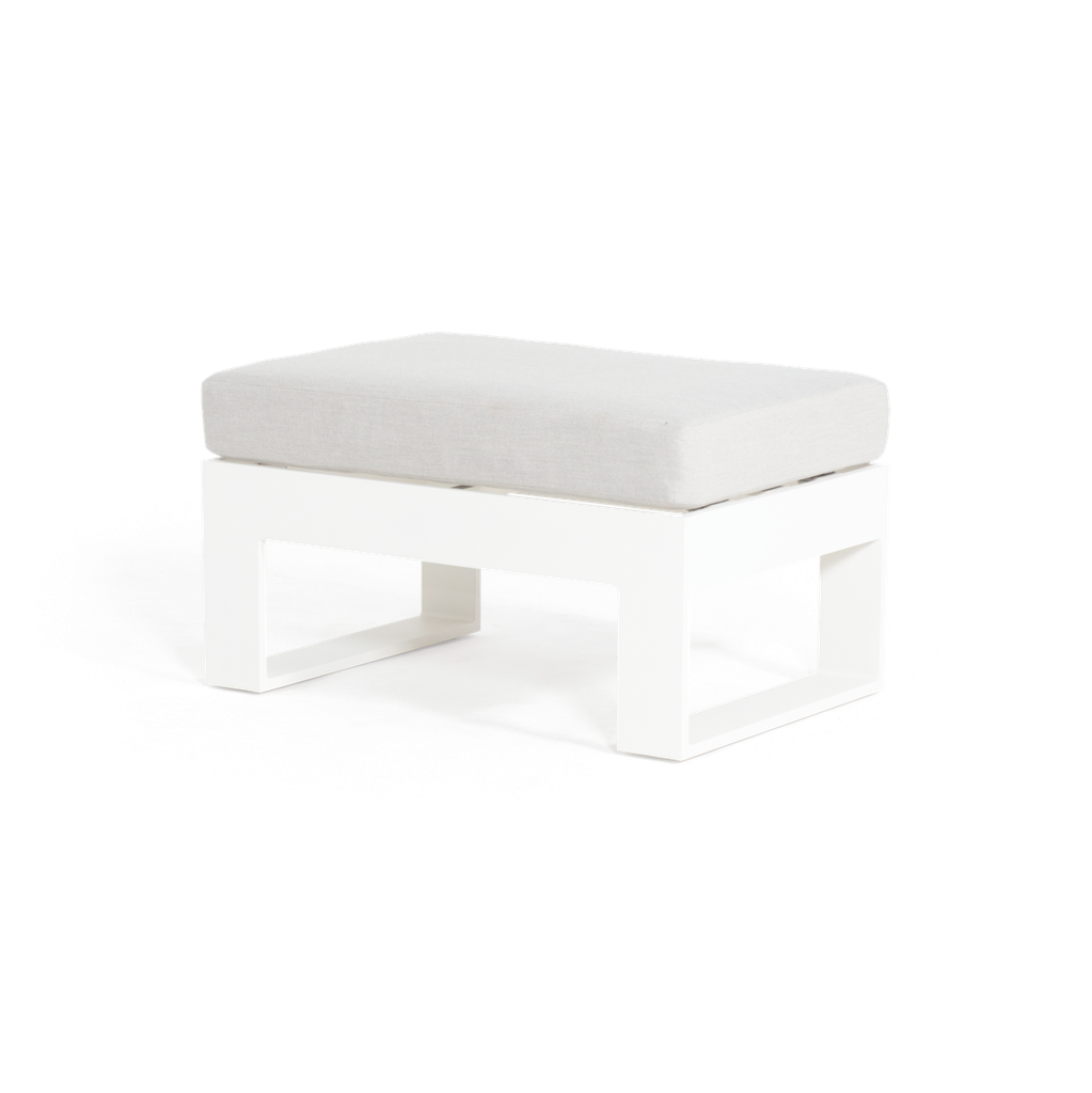 Apollo Lounge Ottoman (White)