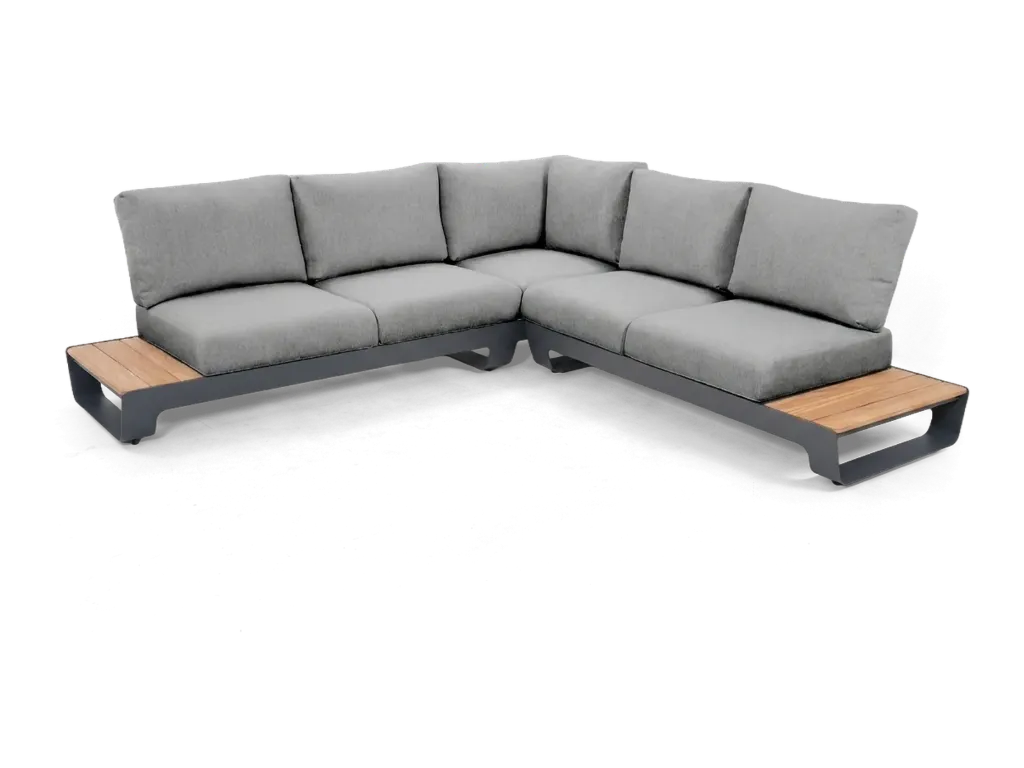 Brooklyn Lounge 5-Seat Corner — Charcoal, Grey