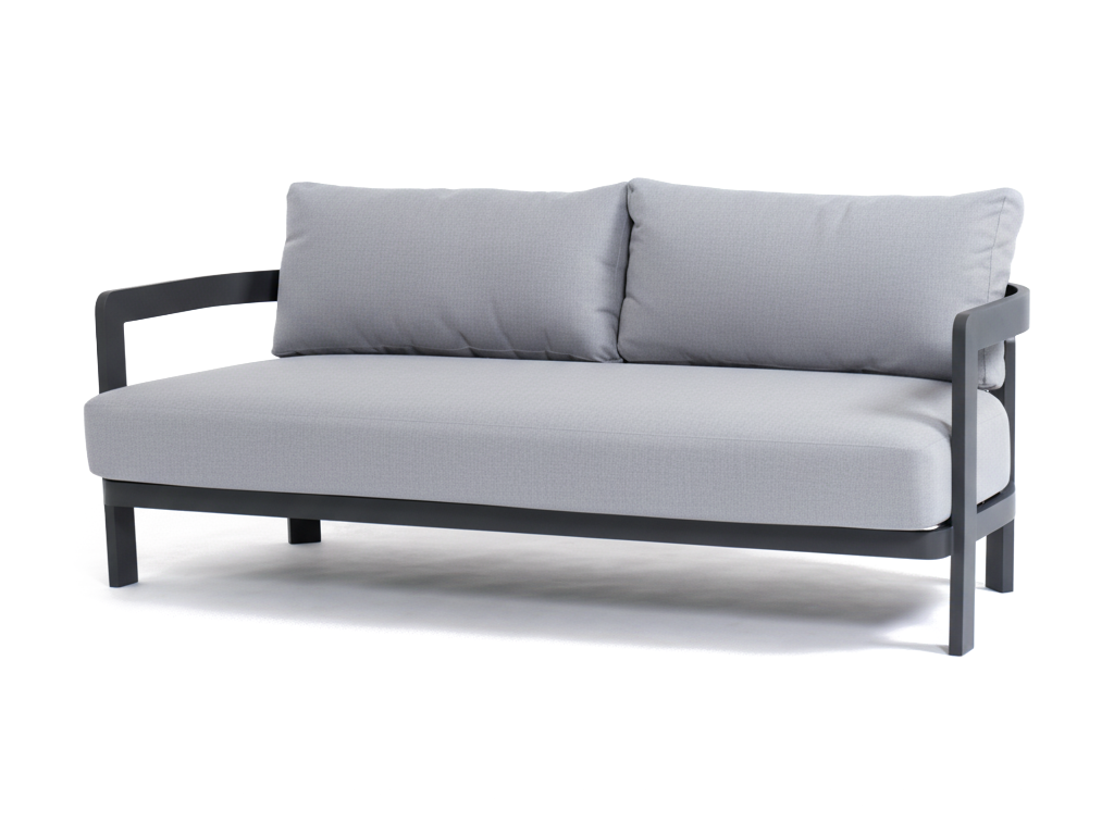 Santorini Lounge 2 Seater — Charcoal, Light-Grey