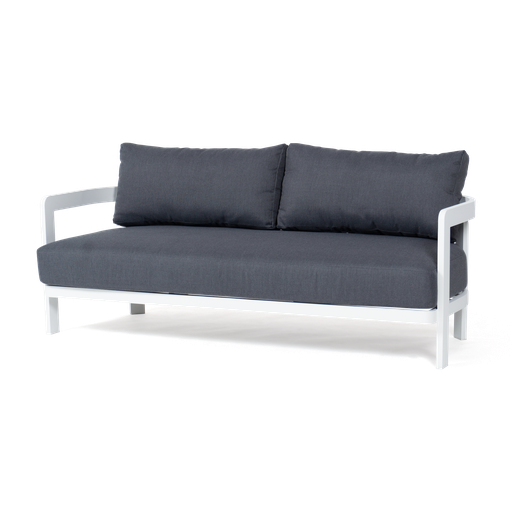 Santorini Lounge 2 Seater (White, Charcoal)