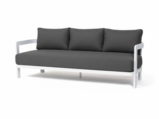 Santorini Lounge 3 Seater (White, Charcoal)