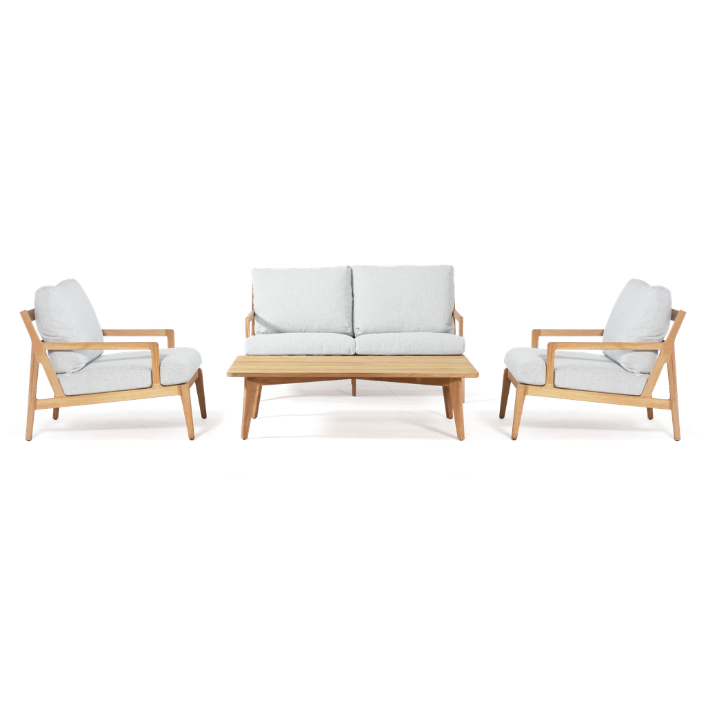 Madison Lounge 4-Seat Setting (White)
