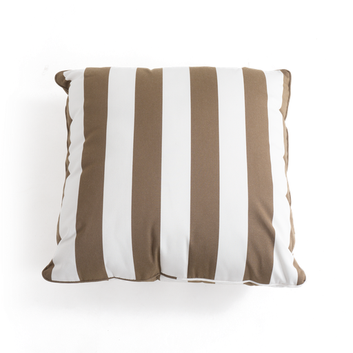 Sunbrella® Scatter Cushion (Cocoa Stripe)