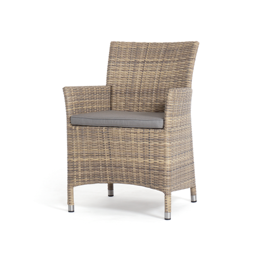 Amalfi Dining Chair (with Cushion) (Natural)