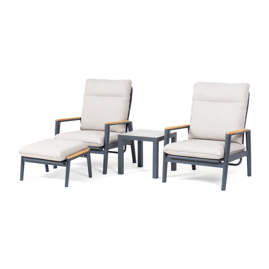 Calais Lounge Reclining Chat Set