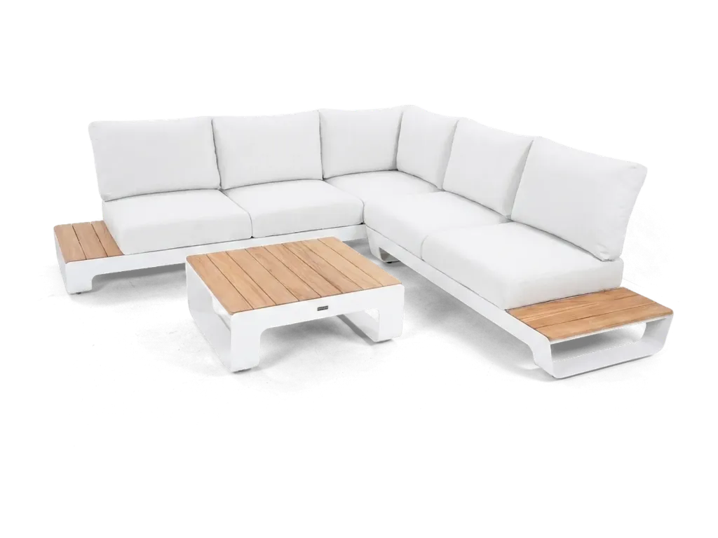 Brooklyn Lounge 5-Seat (White, White)