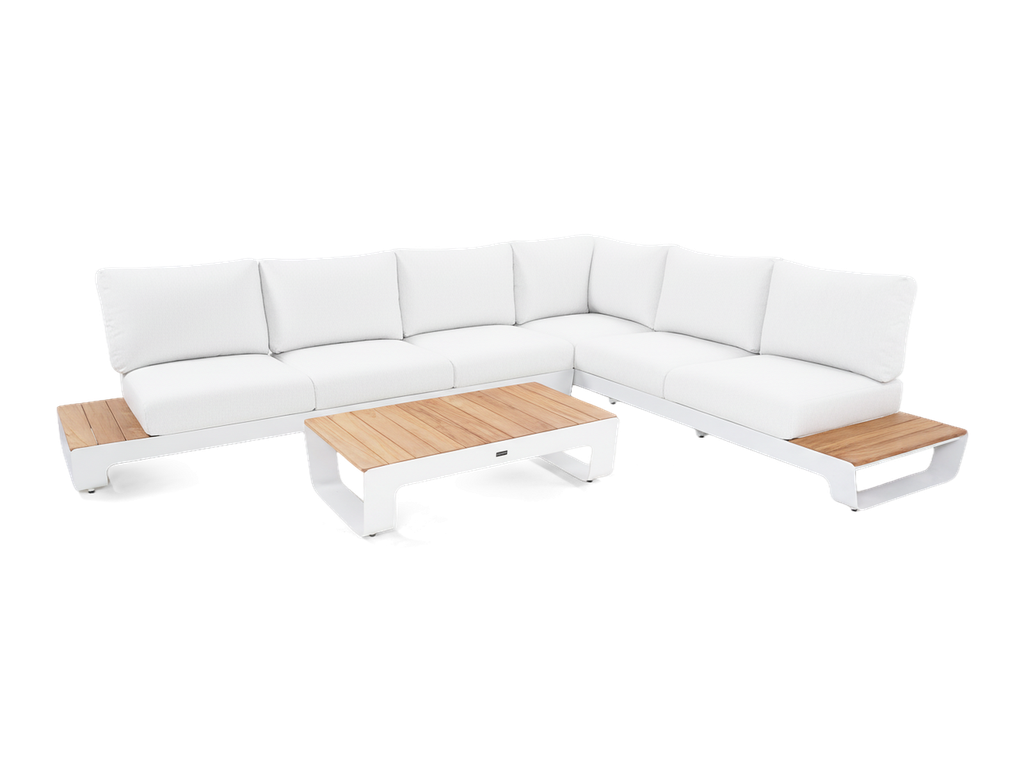 Brooklyn Lounge 6-Seat — White, White