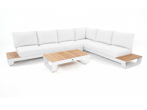 Brooklyn Lounge 6-Seat Setting (White, White)