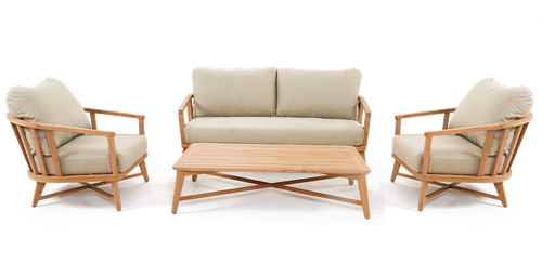 Roma Lounge 4pc Setting (Beige)