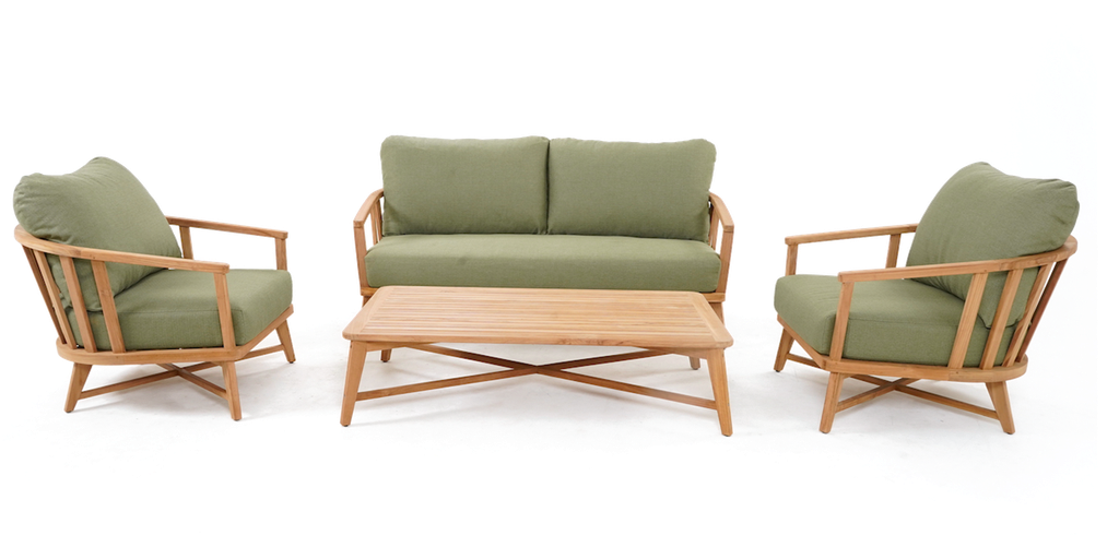 Roma Lounge 4pc Setting (Green)