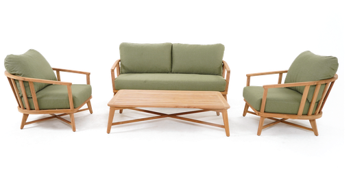 Roma Lounge 4pc Setting (Green)