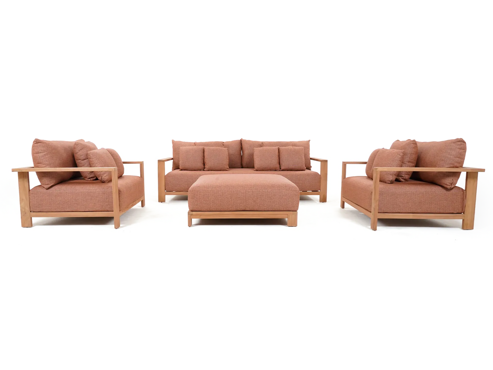 New York Lounge 4pc Setting (Rust)