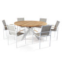 Malibu Round & Jasper 7pc Setting (White)