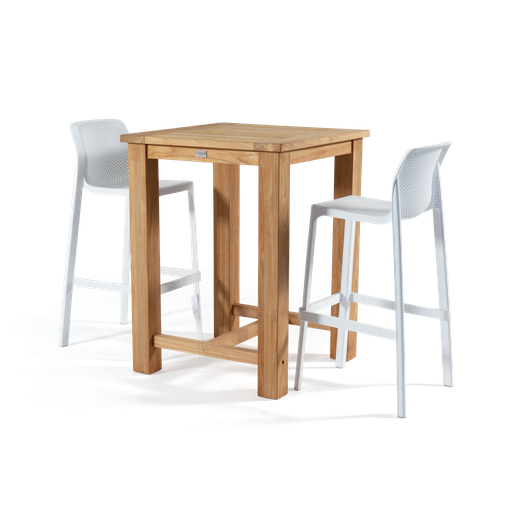 Yarri Bar & Net Stool 3pc Setting (White)