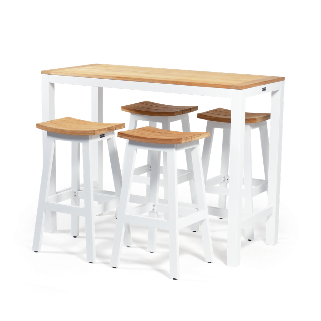 York Bar 5pc Setting (White)