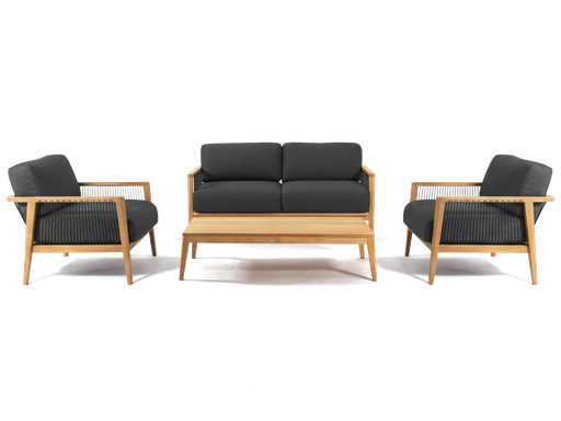 Torbay Lounge 4-Seat Setting (Charcoal)