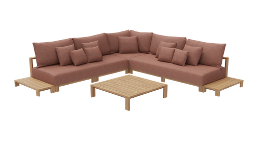New York Modular Lounge 7-Seat Setting (Rust)