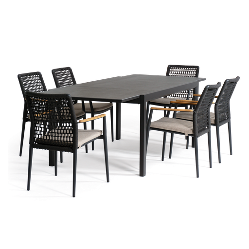 Florence Extension & Milan 7pc (Charcoal)