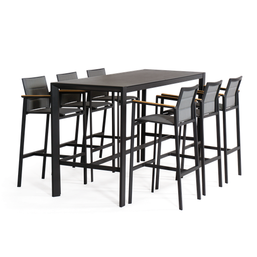 Florence Bar & Batyline 7pc Setting (Charcoal)