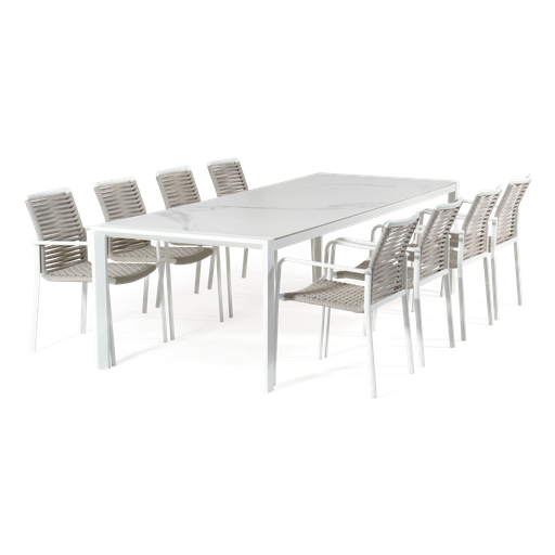 Florence & Sonoma 9pc Setting (White)