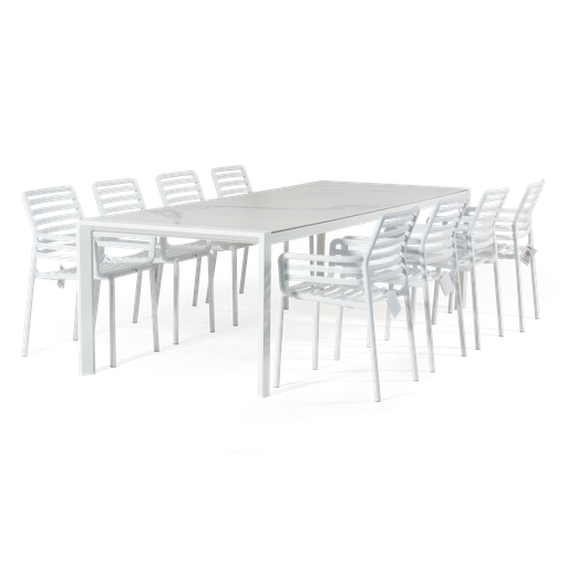 Florence & Doga 9pc Setting (White)