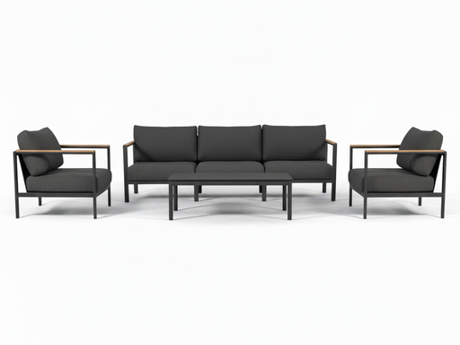 Colorado Lounge 5-Seat Setting (Charcoal)