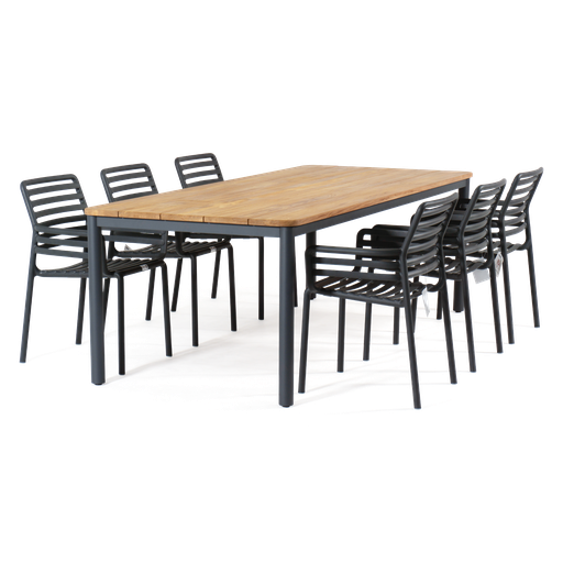 Capri & Doga 7pc Setting (Charcoal)