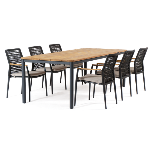 Capri & Milan 7pc Setting (Charcoal)