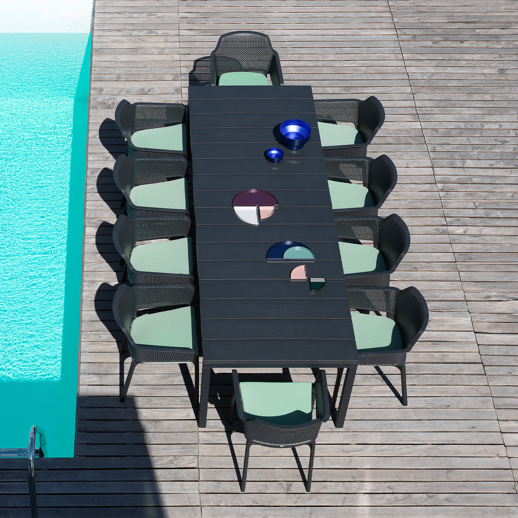 Rio 210 & Net 11pc Setting (Charcoal)