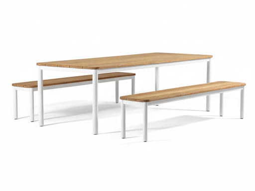 Capri Dining Setting 2.4 (White)