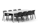 Rio 210 Extension & Net Chair (White, Charcoal)