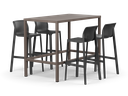 Cube 140 Bar & Net Stool (Tortora, Charcoal)