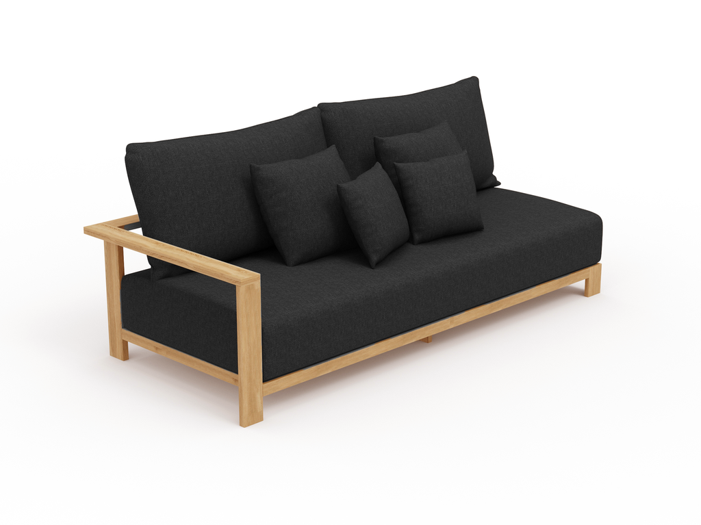 New York Lounge 3 Seater Right-arm — Charcoal