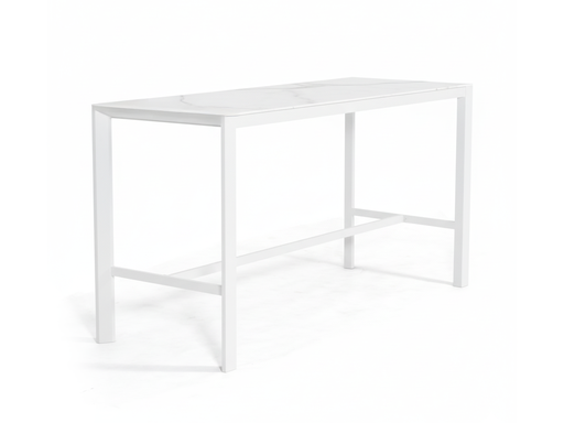 Florence Ceramic Bar Table 1.5m (White)