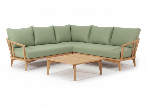 Roma Corner Lounge Setting (Green)