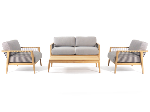 Torbay Lounge 4-Seat Setting (Loppy Pepper)