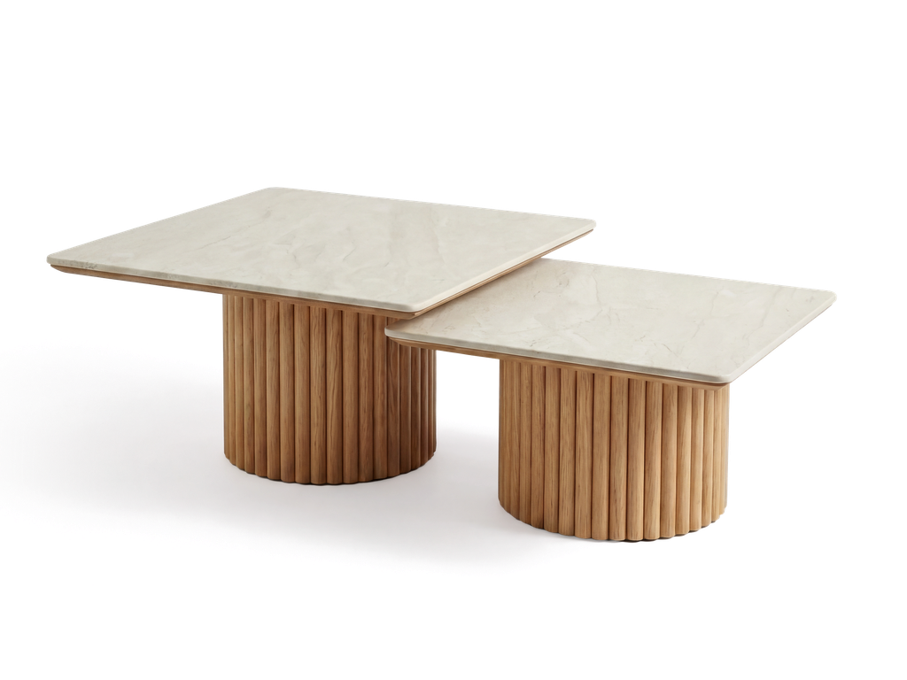 Tripoli 2pc Nesting Tables Sq