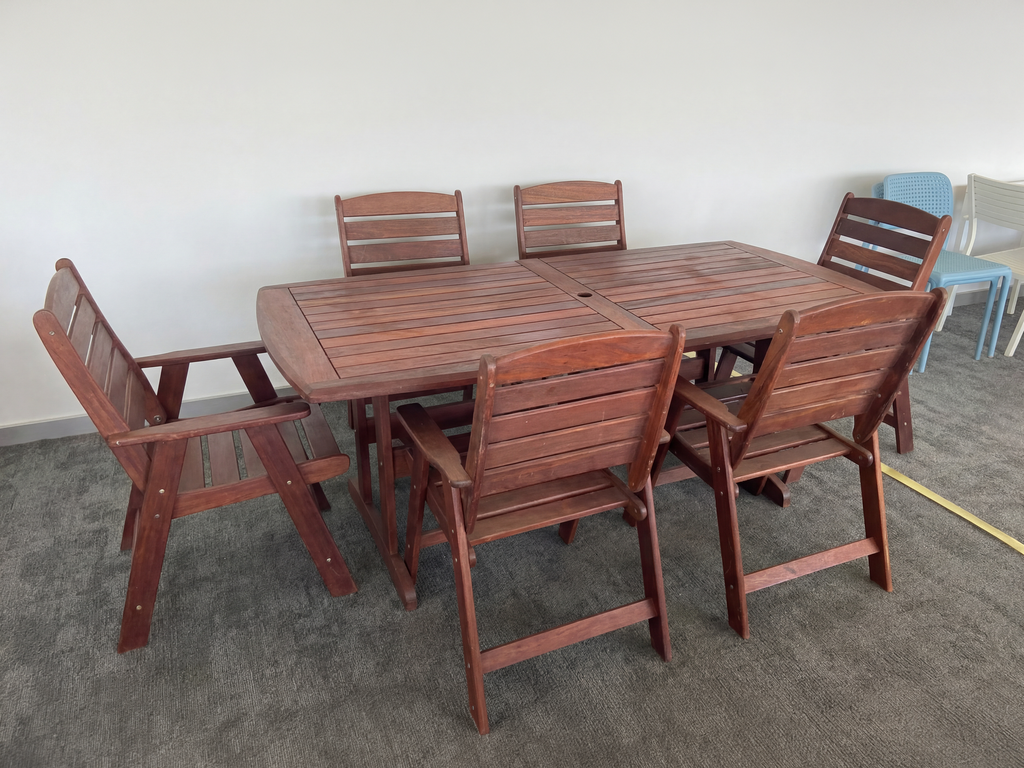 Kandella Jarrah 7 pc Dining Setting