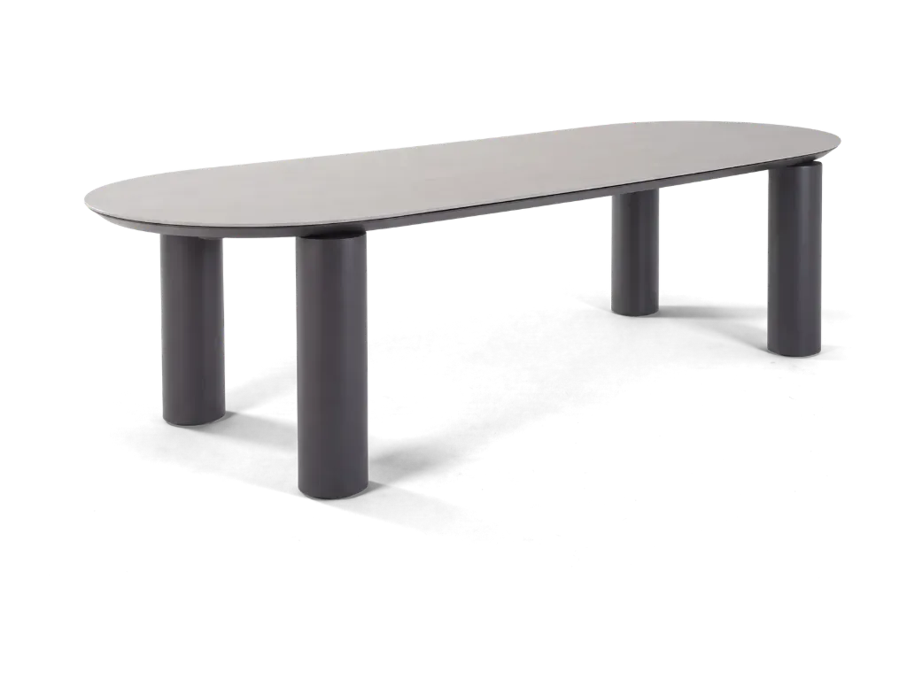 Lucca Ceramic Table 3m — Charcoal