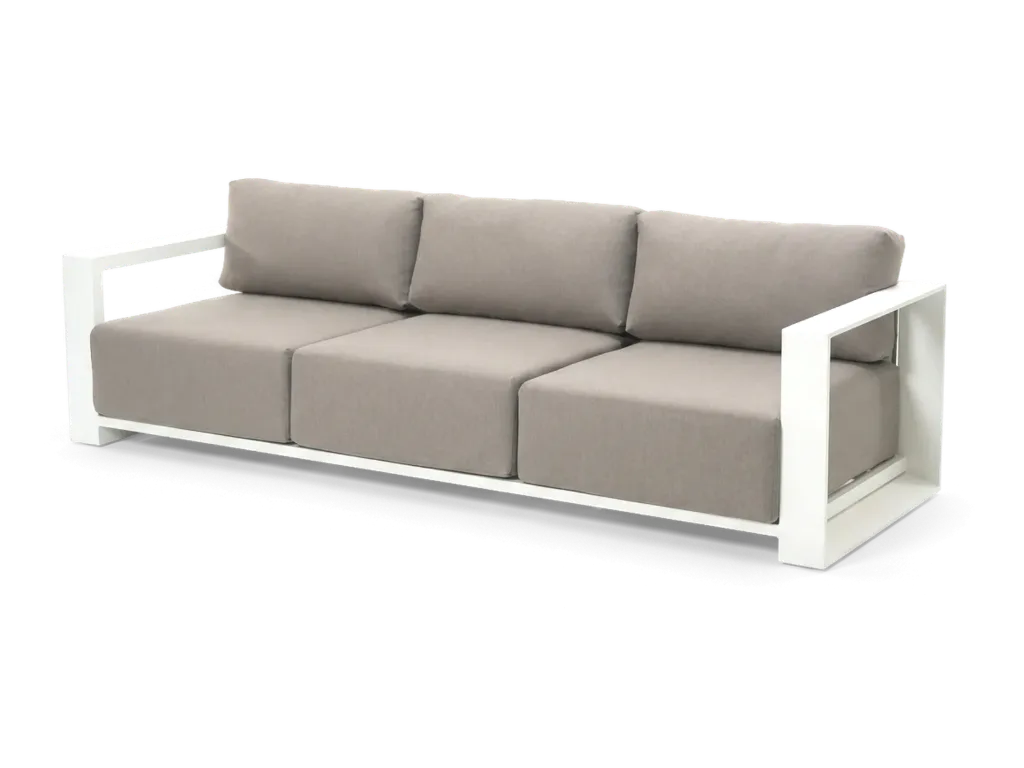 Baltimore Lounge 3 Seater — White