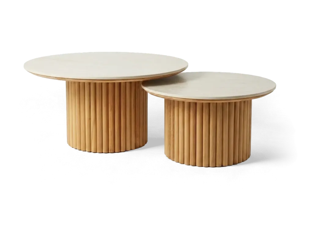 Tripoli Round Nesting Table Set