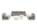 Baltimore Lounge 5-seat Setting (White)