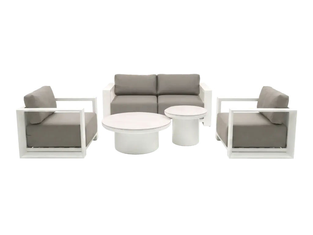Baltimore Lounge 4-seat Setting (White)