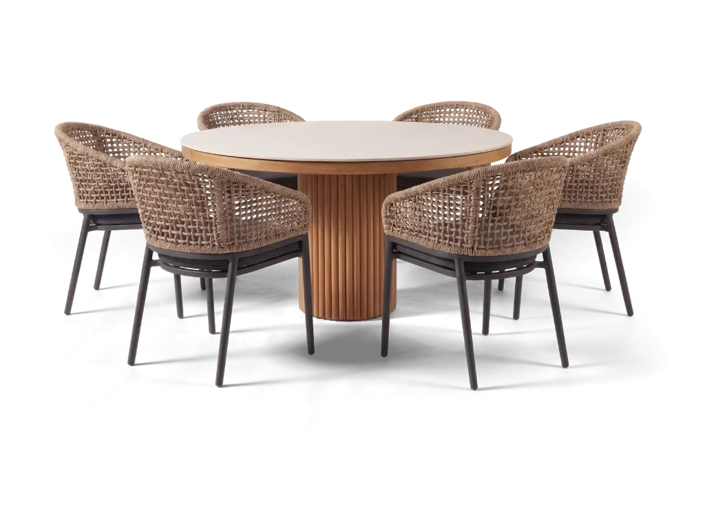 Tripoli & Taormina 1.5m Round (Charcoal)