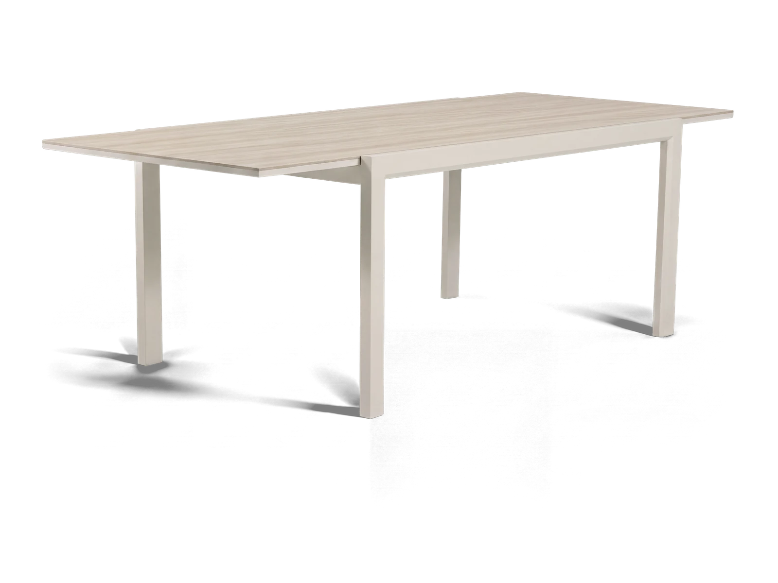 Florence Ceramic Extension Table 160 (Sand Travertine)