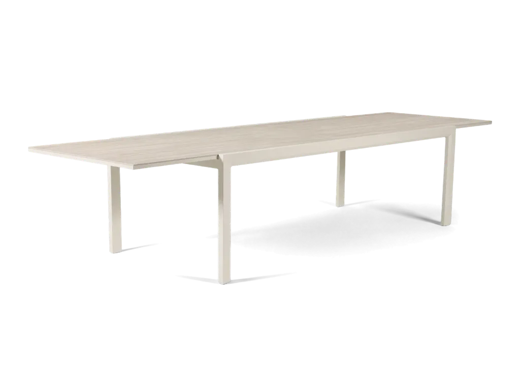 Florence Ceramic Extension Table 160 — Sand Travertine