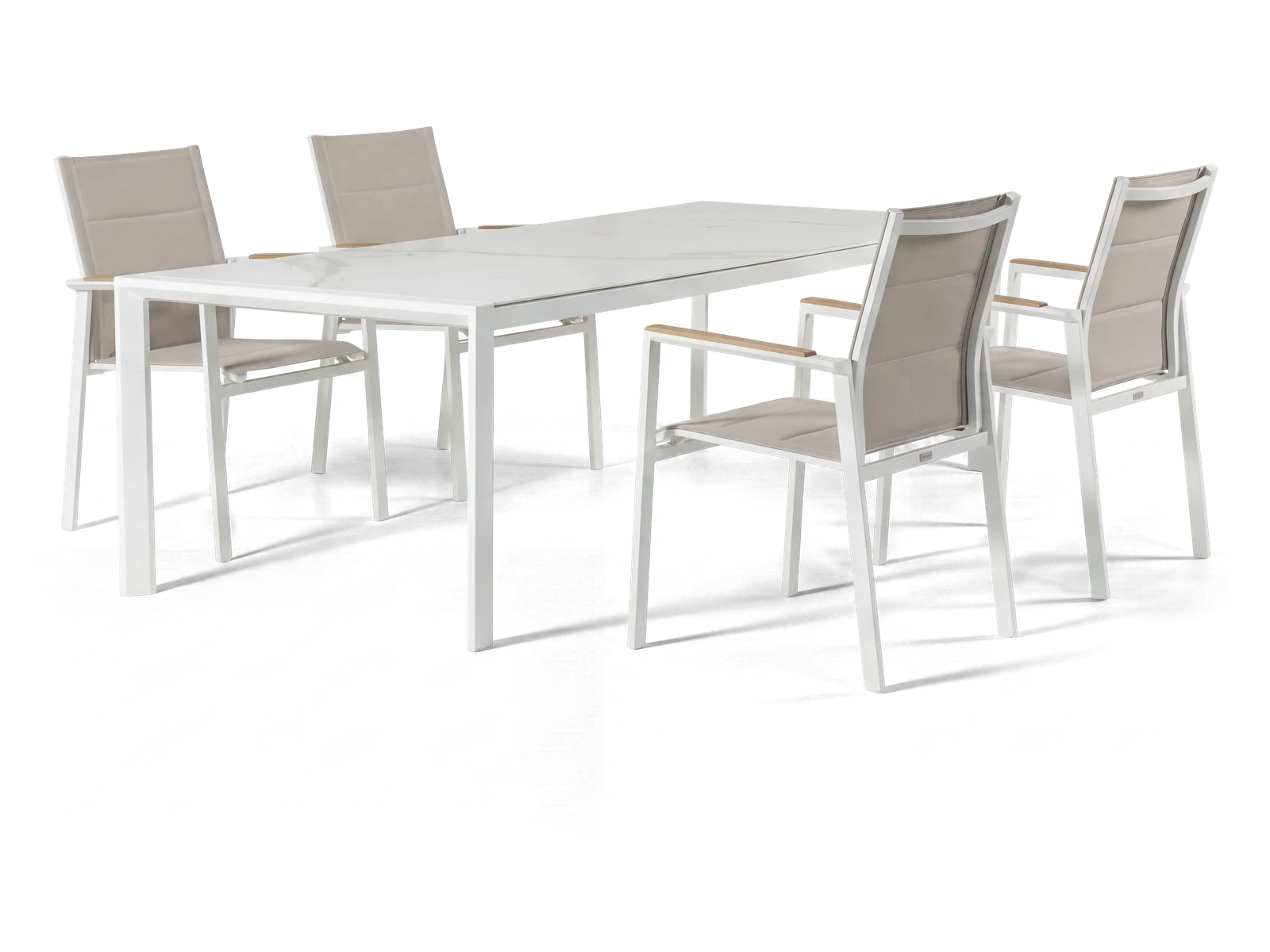 Florence 1.5m Dining Set — White
