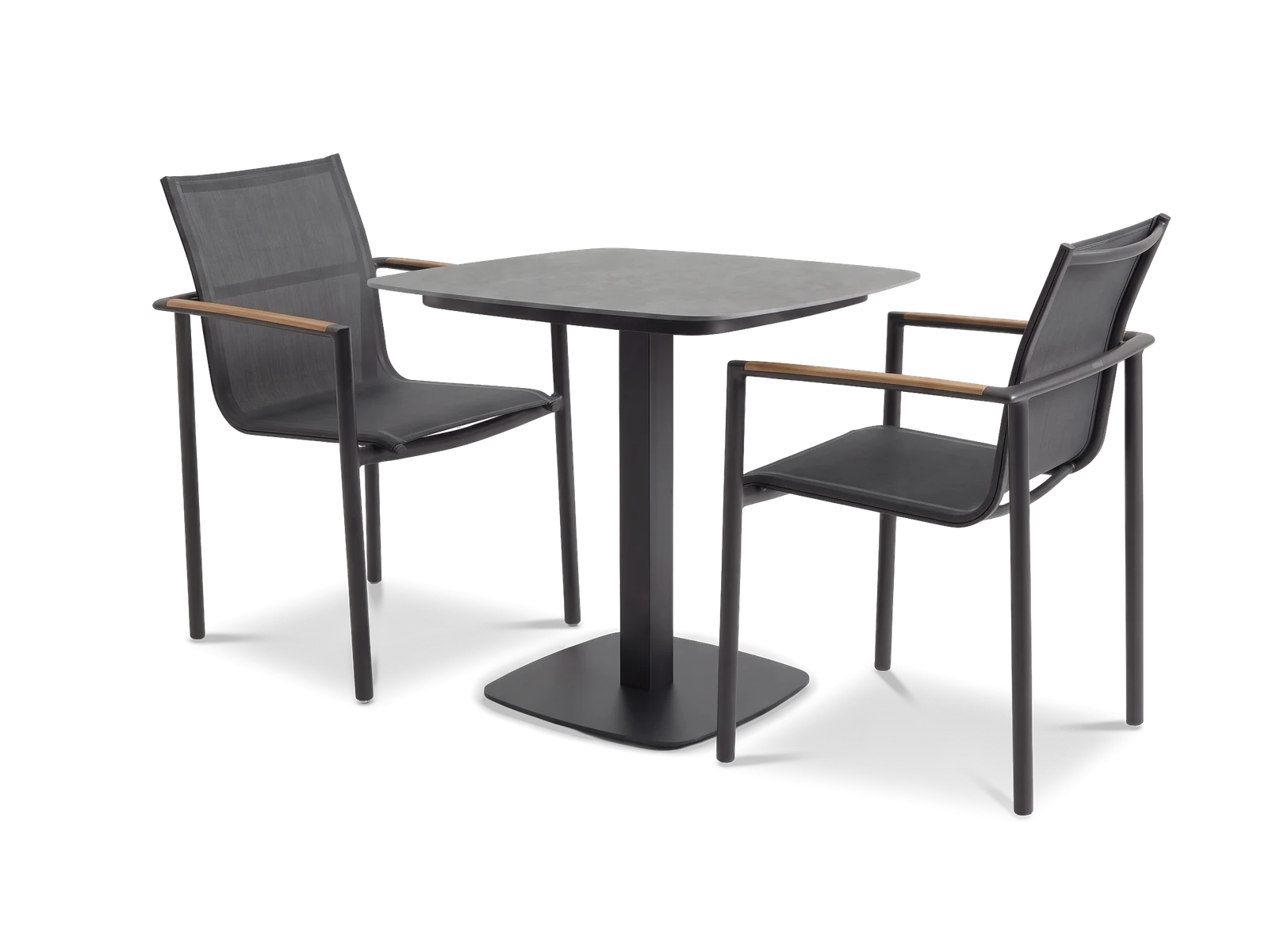 Denver Ceramic & Colorado Bistro Set — Charcoal & Cement